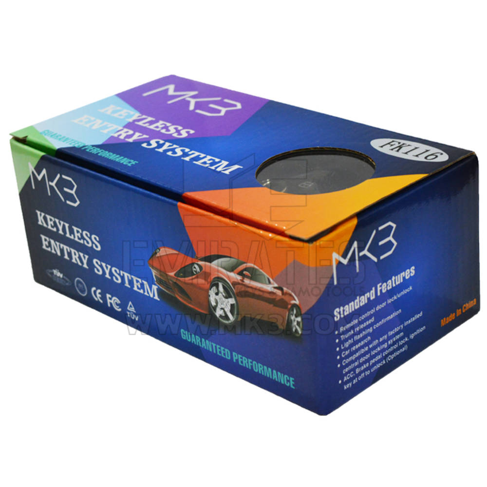 Sistema de entrada sin llave Audi Flip 3 botones modelo FK116 - MK18928 - f-4