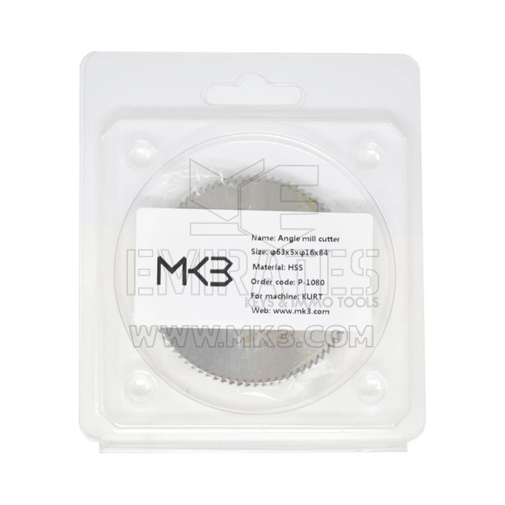 Fresa angular HSSM35 Material φ63x5xφ16x84°| MK3