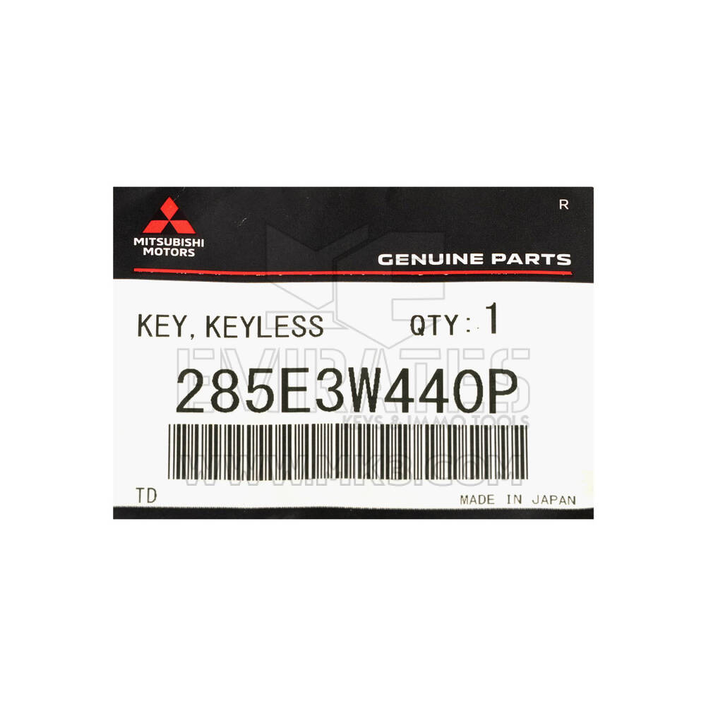 New Mitsubishi Eclipse Cross 2022 Genuine / OEM Smart Remote Key 2 Buttons 433MHz OEM Part Number: 285E3W440P - FCC ID: GHR-M014 | Emirates Keys