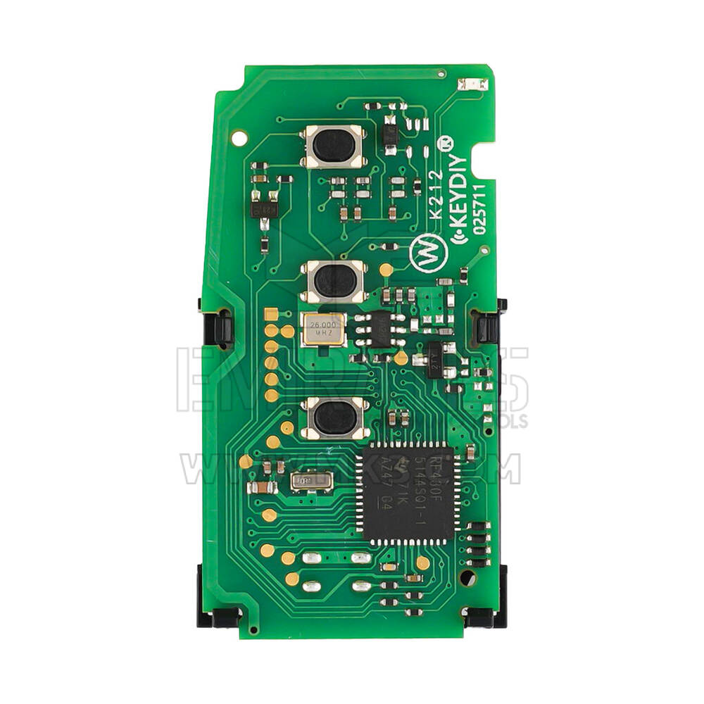 KeyDiy KD TB01-3 Toyota Lexus Chiave remota universale intelligente PCB 3 pulsanti con transponder 8A