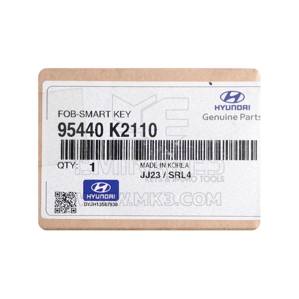 New Hyundai Venue 2023 Genuine / OEM Smart Remote Key 3 Buttons 433MHz OEM Part Number: 95440-K2110, 95440K2110 | Emirates Keys