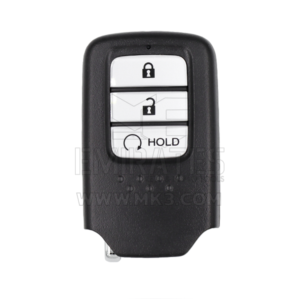 Chave remota inteligente original Honda 3 botões 433 MHz 72147-TLA-D01