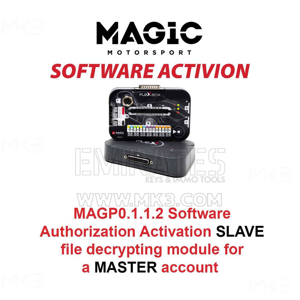 MAGIC MAGP0.1.1.2 Software Authorization Activation SLAVE file decrypting module for a MASTER account