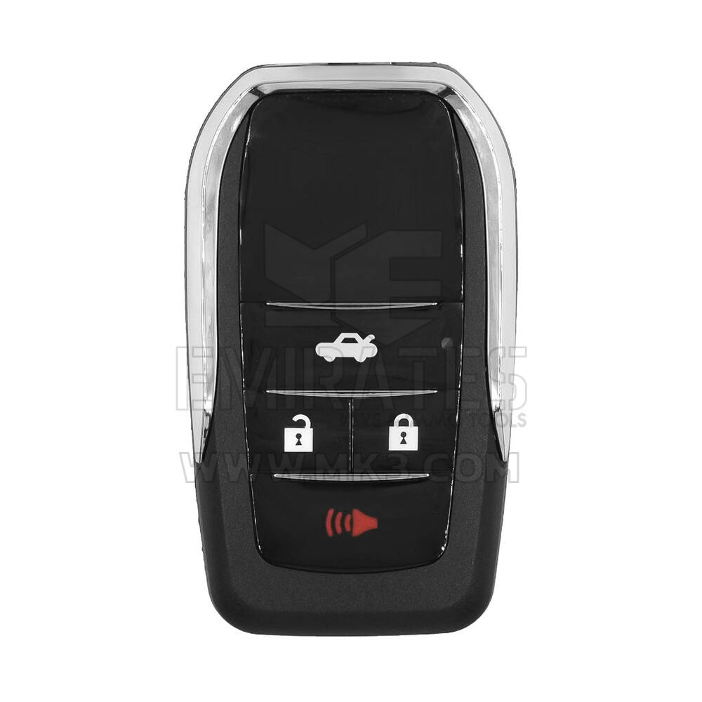 Coque de clé télécommande rabattable Toyota 3+1 boutons horizontaux modifiés | MK3