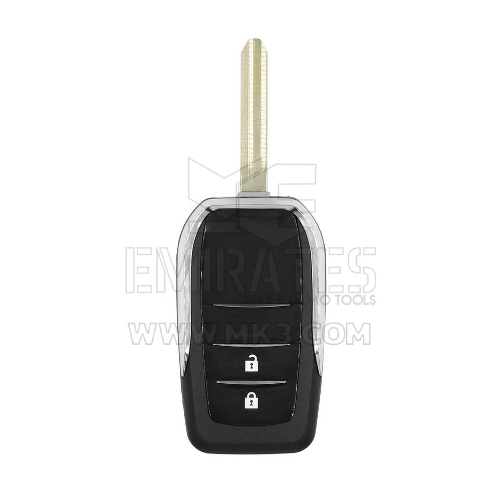 New Aftermarket Toyota Flip Remote Key Shell 2 Buttons Modified Vertical Type High Quality Best Price | Emirates Keys