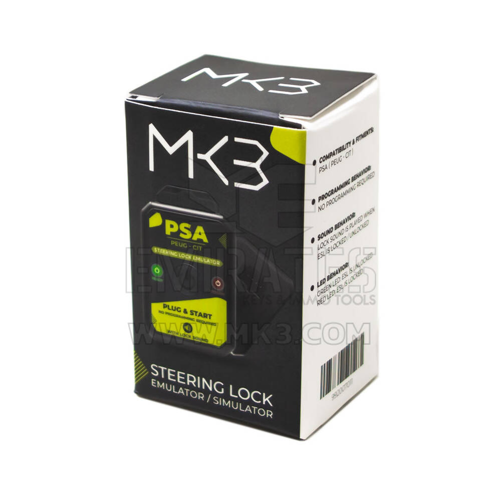 New PSA Peugeot Citroen 2011 and Up Steering Lock Emulator Simulator With Lock Sound For PSA Cars With Electronic Steering Column Lock (ESCL), FT-CAN, 2011 And Up | Emirates Keys
