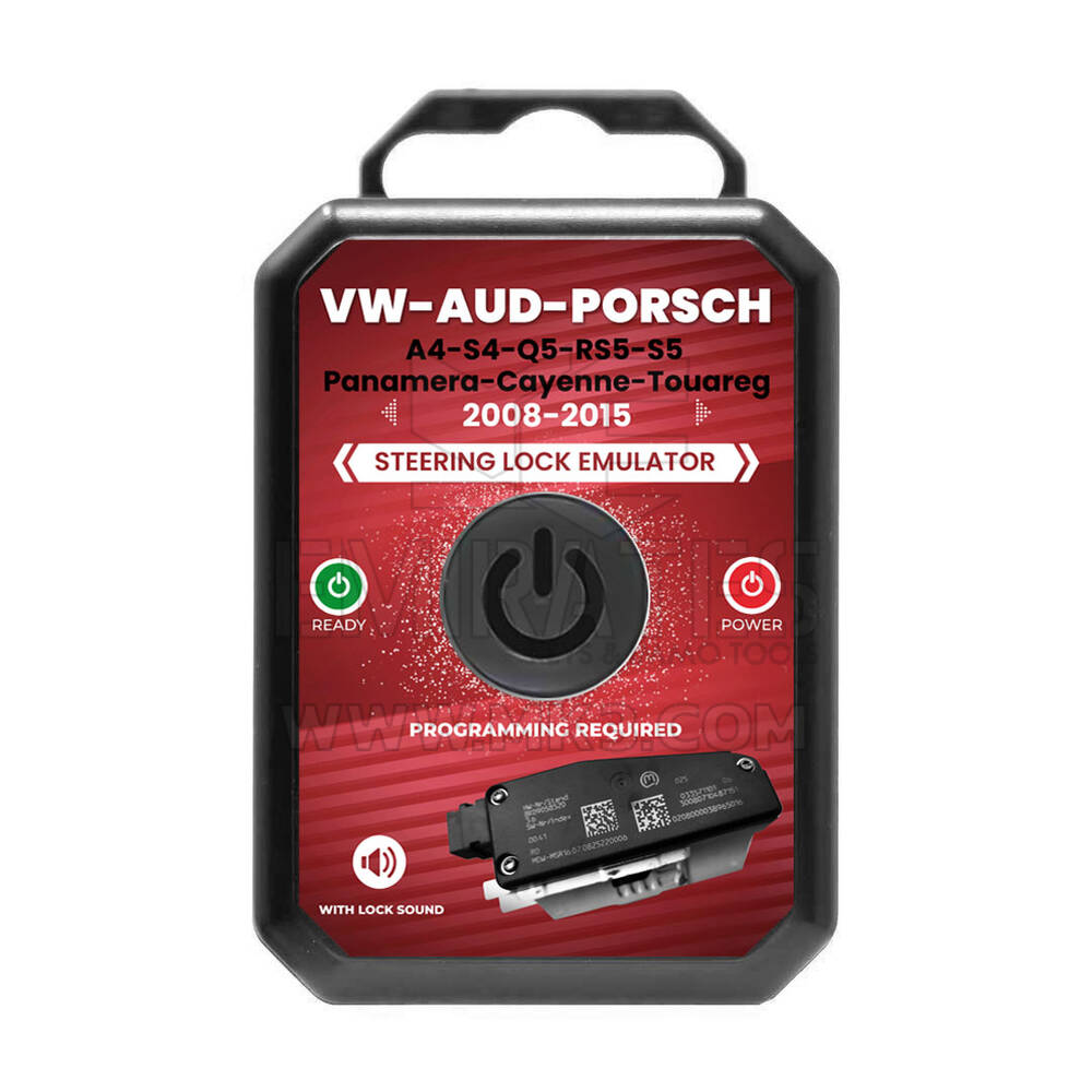 New VW Touareg - Audi A4 / S4 / Q5 / RS5 / S5 - Porsche Panamera / Cayenne 2008+ Steering Lock Emulator Simulator With Lock Sound Plug and Start ( Programming Required ) | Emirates Keys
