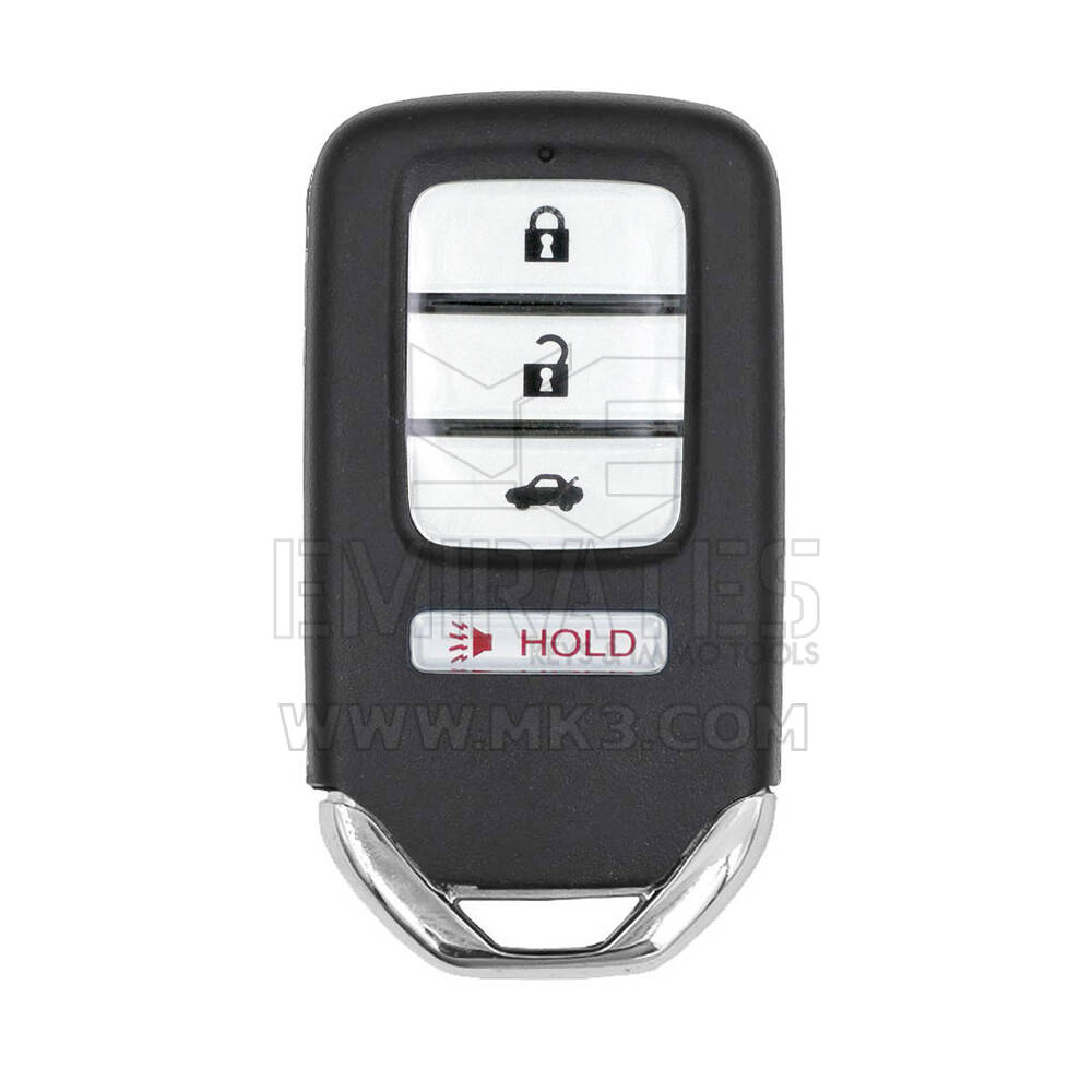 Coque de clé télécommande intelligente Honda 3+1 boutons, coffre de berline