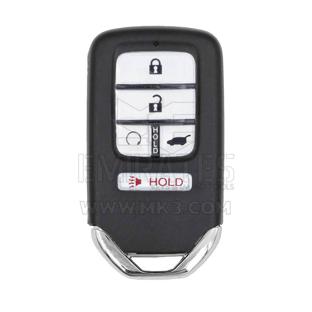 Coque de clé télécommande intelligente Honda, 4 + 1 boutons, coffre de SUV