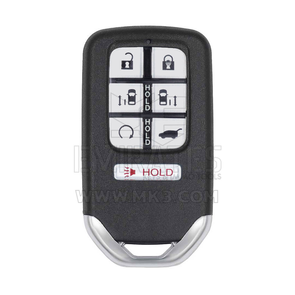 Coque de clé télécommande intelligente Honda 6+1 boutons, coffre de SUV avec porte coulissante