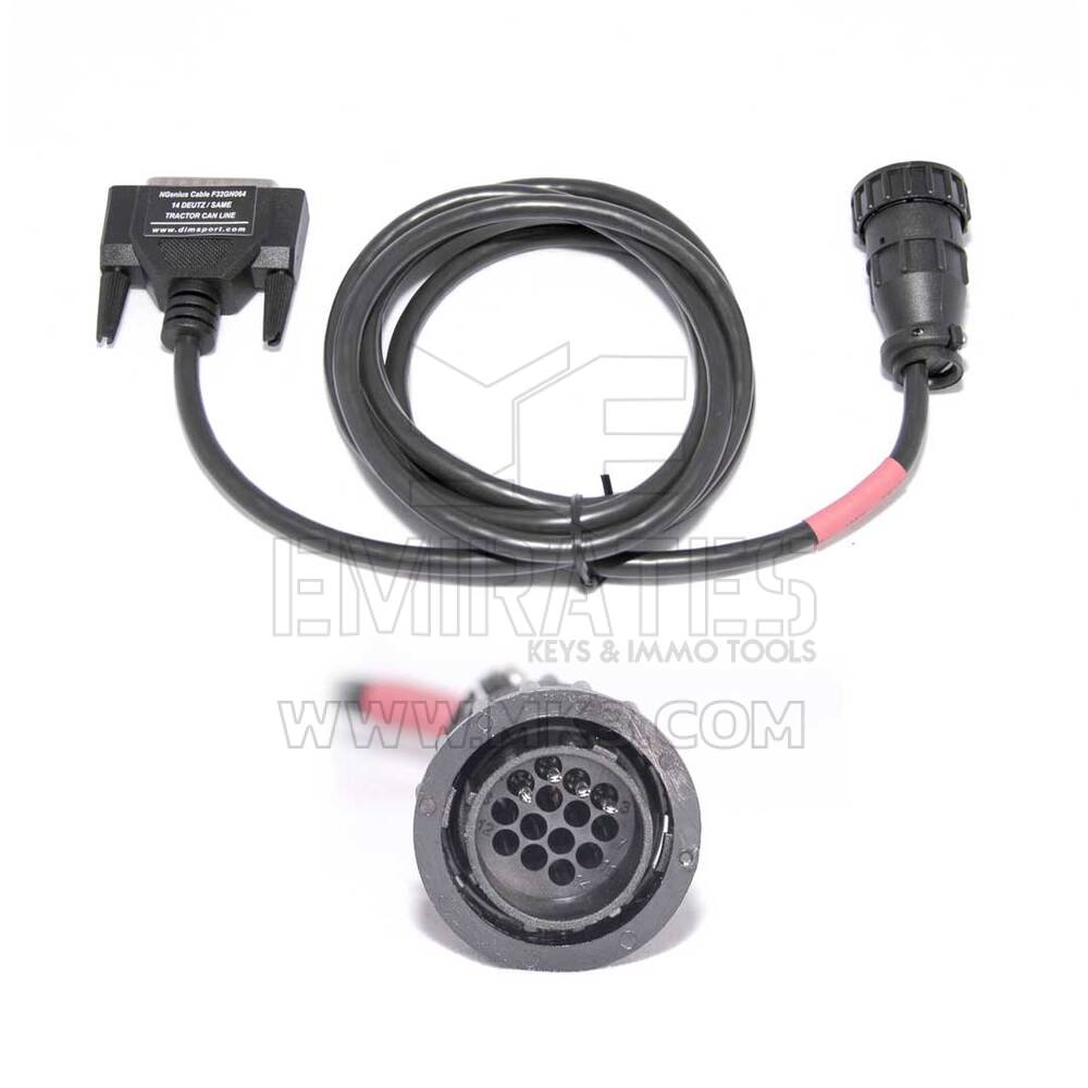 Yeni Dimsport Traktör Çantası - Traktör Okuma / Programlama İşlemleri İçin Sert Plastik Kasalı Yeni Genius İçin Komple Kablo ve Konnektör Seti | Emirates Anahtarları