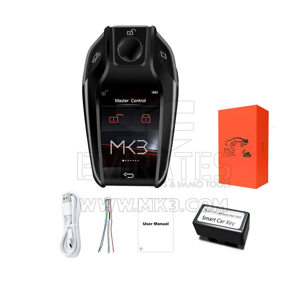 LCD Universal Smart Key BMW Tracking System Black Color | MK3