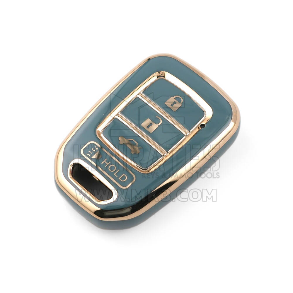 Couverture Nano de haute qualité pour clé télécommande Honda CR-V, 3 + 1 boutons, couleur grise, HD-D11J4 | Clés des Émirats
