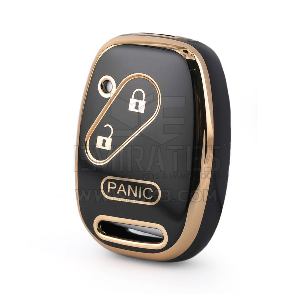Nano – couvercle de haute qualité pour clé télécommande Honda, 3 boutons, couleur noire, HD-J11J3B