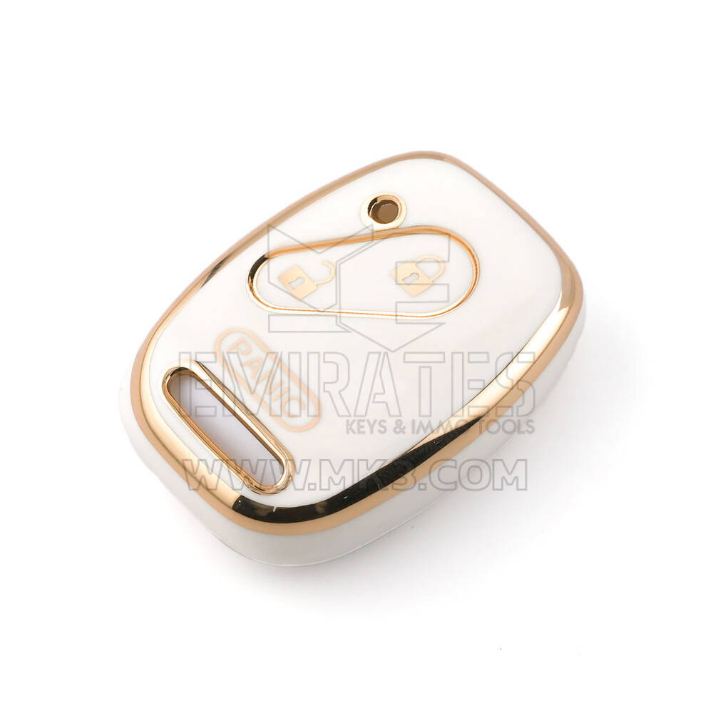 Couverture Nano de haute qualité pour clé télécommande Honda, 3 boutons, couleur blanche, HD-J11J3B | Clés des Émirats