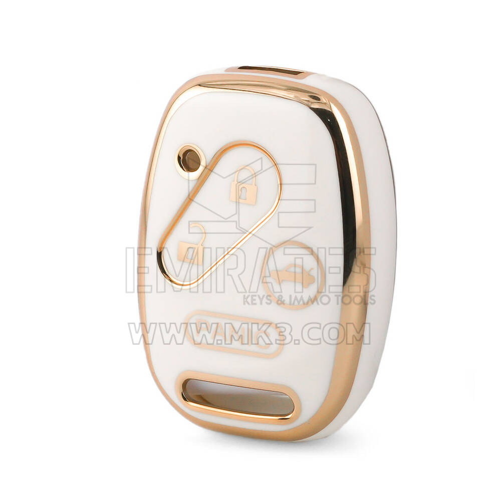Nano – couvercle de haute qualité pour clé télécommande Honda, 4 boutons, couleur blanche, HD-J11J4
