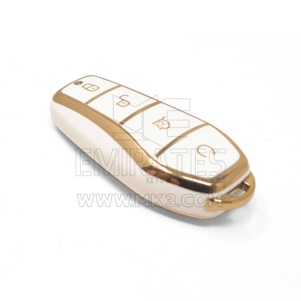 New Aftermarket Nano High Quality Cover For BYD Remote Key 4 Buttons White Color BYD-D11J | Emirates Keys
