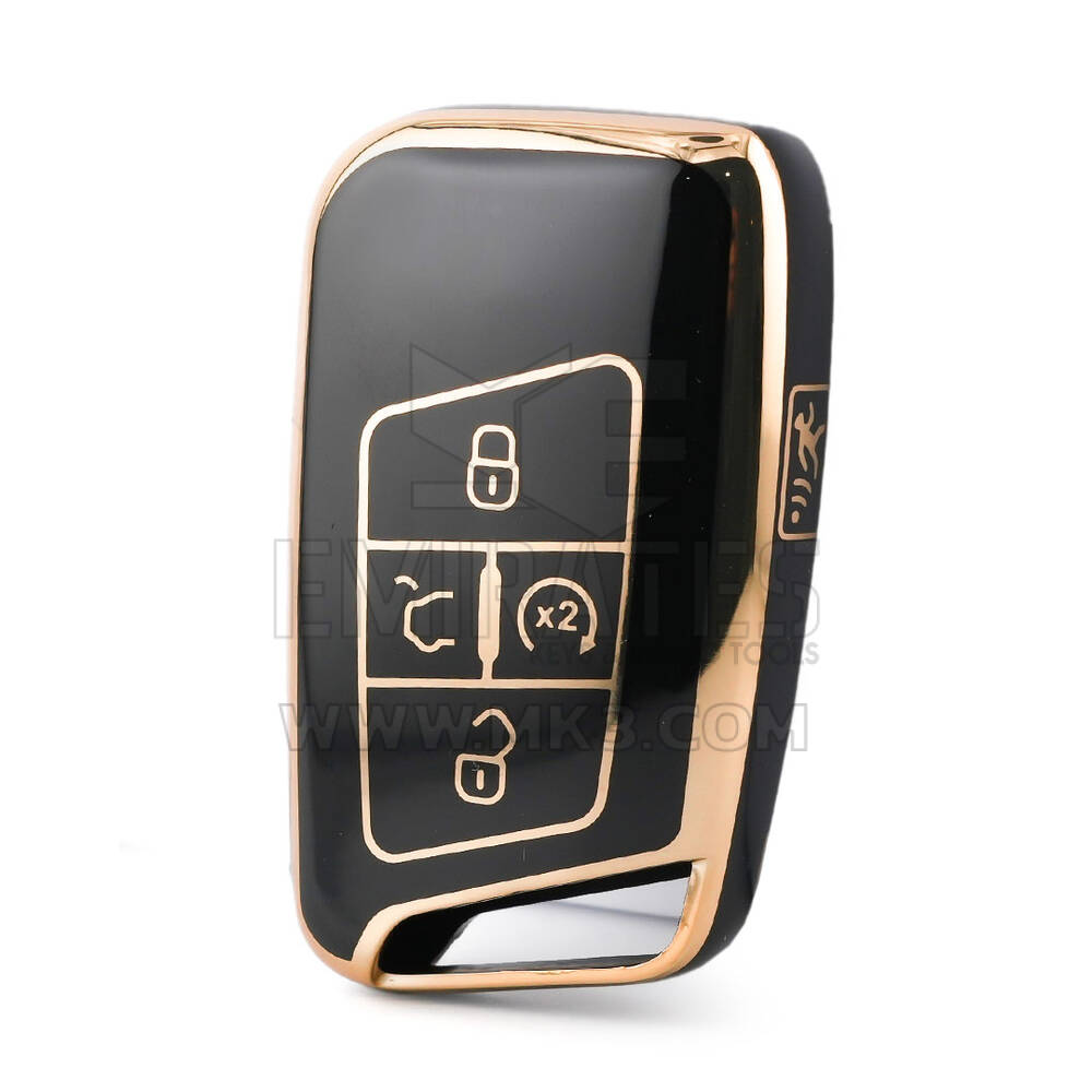 Nano High Quality Cover For Volkswagen Smart Remote Key 5 Buttons Black Color VW-D11J5