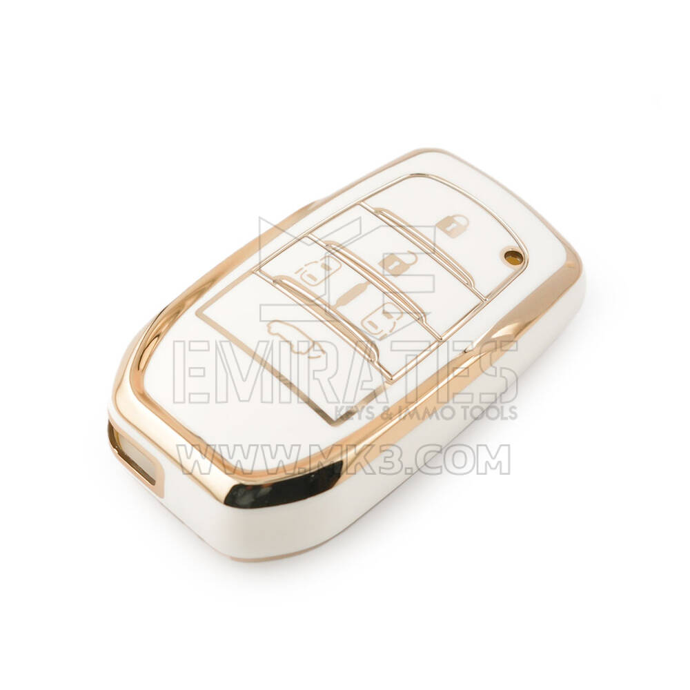 New Aftermarket Nano High Quality Cover For Toyota Remote Key 5 Buttons White Color TYT-A11J5H | Emirates Keys