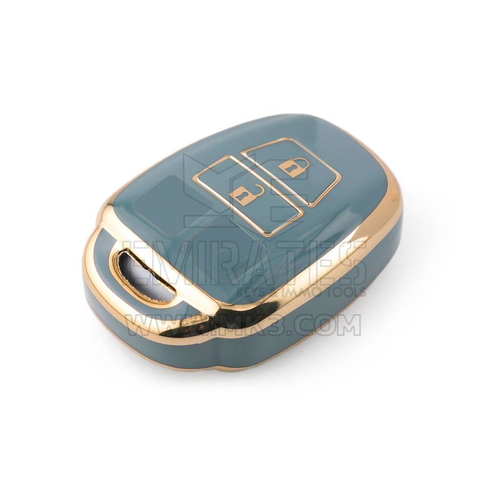 Nova capa nano de reposição de alta qualidade para chave remota Toyota 2 botões cor cinza TYT-E11J2 | Chaves dos Emirados