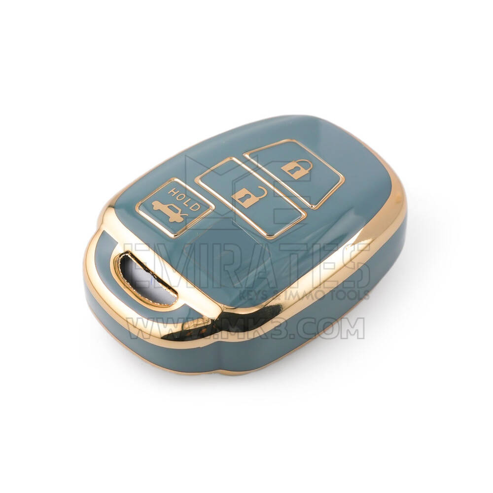 Nova capa nano de reposição de alta qualidade para chave remota Toyota 3 botões cor cinza TYT-E11J3 | Chaves dos Emirados