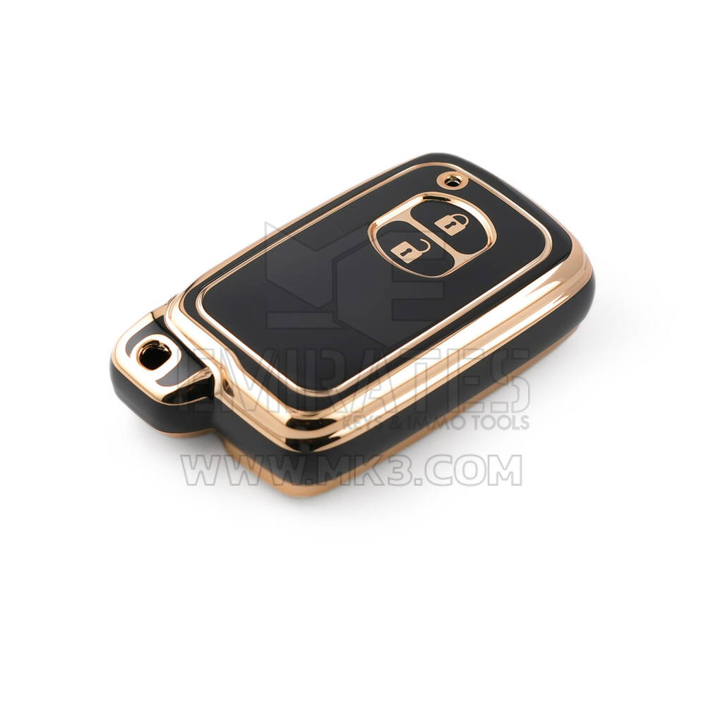 Nova capa nano de reposição de alta qualidade para chave remota Toyota 2 botões cor preta TYT-H11J2 | Chaves dos Emirados