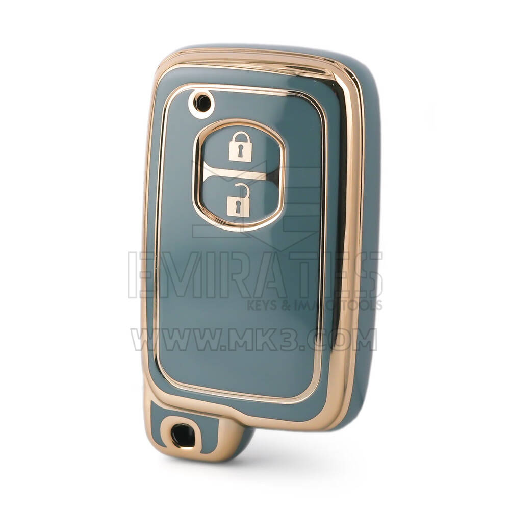 Capa nano de alta qualidade para chave remota Toyota 2 botões cor cinza TYT-H11J2