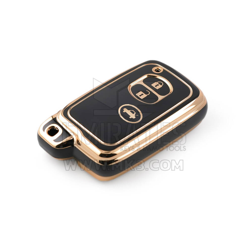 Nova capa nano de reposição de alta qualidade para chave remota Toyota 3 botões cor preta TYT-H11J3A | Chaves dos Emirados