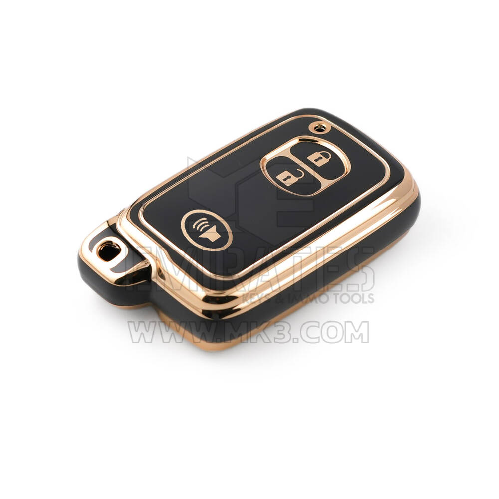 Nova capa nano de reposição de alta qualidade para chave remota Toyota 3 botões cor preta TYT-H11J3B | Chaves dos Emirados