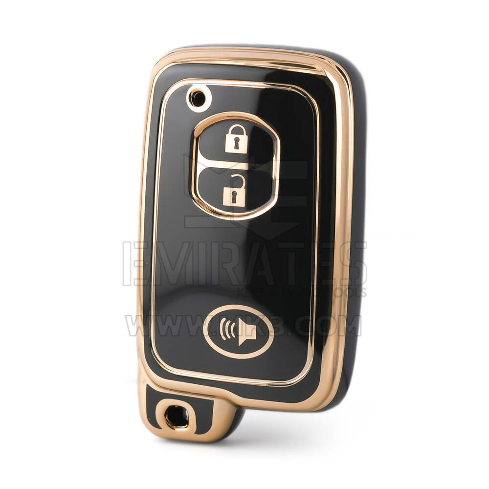 Capa nano de alta qualidade para chave remota Toyota 3 botões cor preta TYT-H11J3B