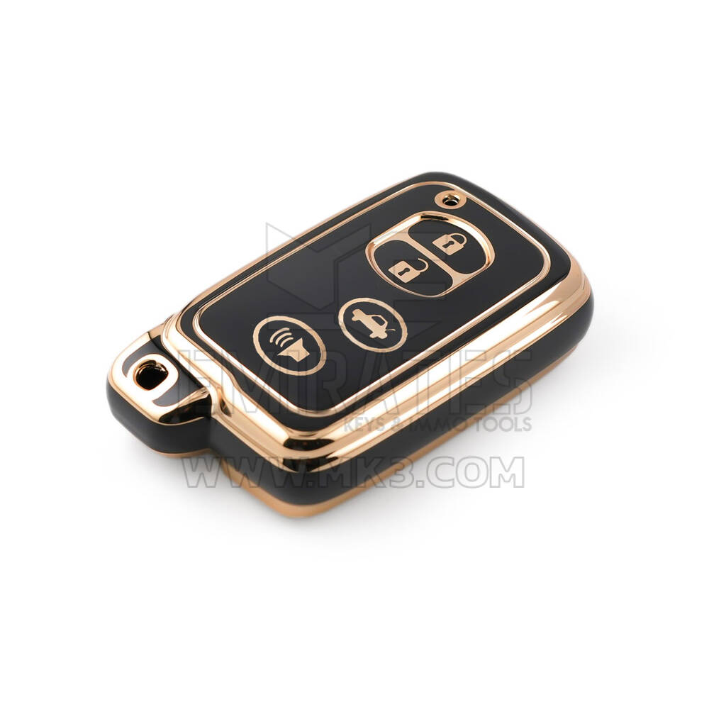 Nova capa nano de reposição de alta qualidade para chave remota Toyota 4 botões cor preta TYT-H11J4 | Chaves dos Emirados