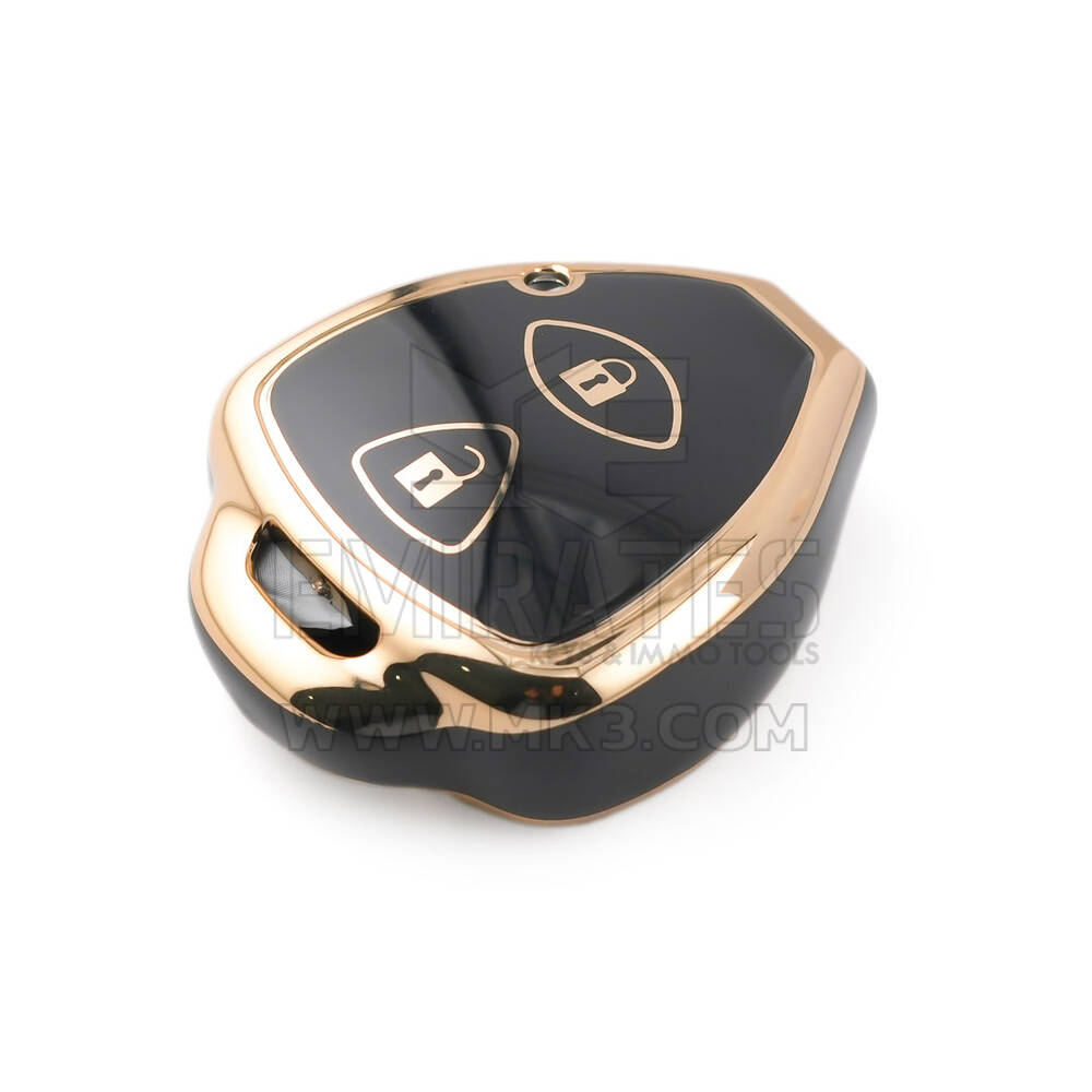 Nova capa nano de reposição de alta qualidade para chave remota Toyota 2 botões cor preta TYT-K11J2 | Chaves dos Emirados