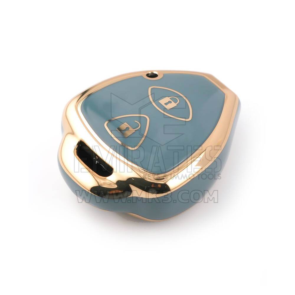 Nova capa nano de reposição de alta qualidade para chave remota Toyota 2 botões cor cinza TYT-K11J2 | Chaves dos Emirados