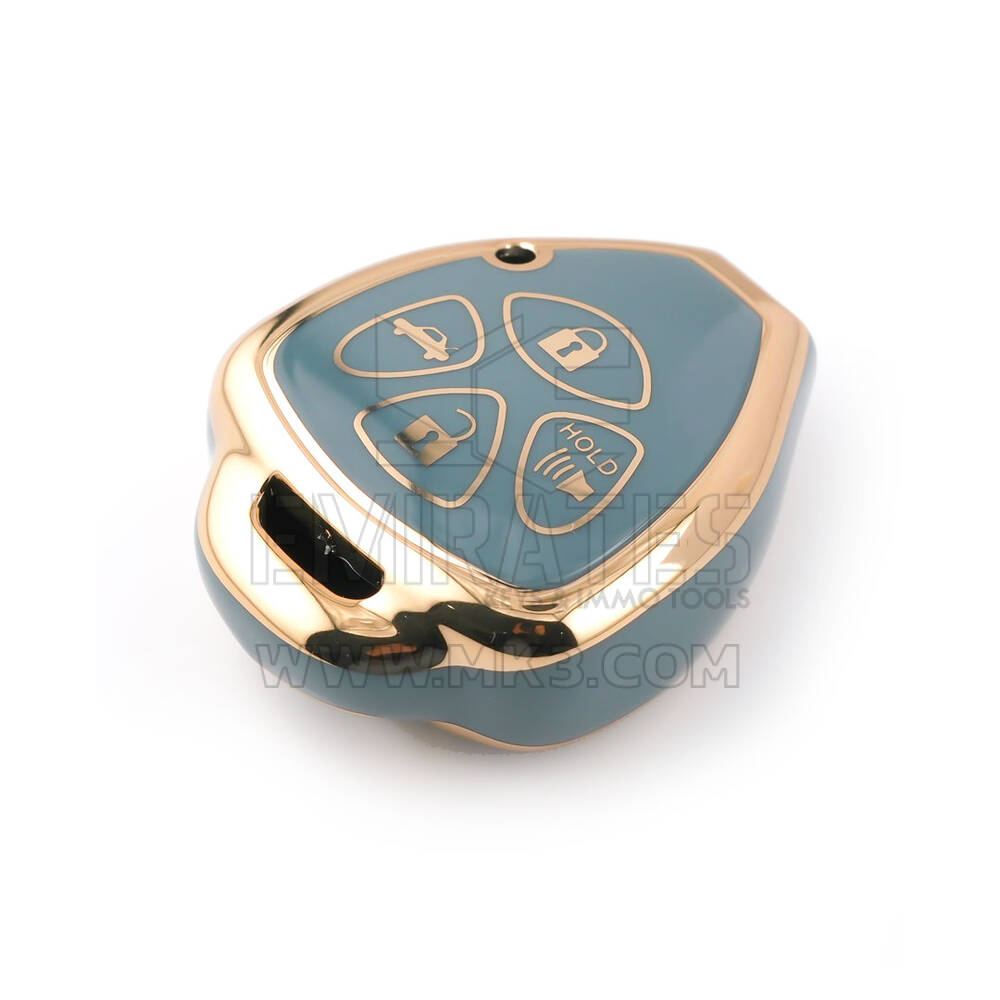 Nova capa nano de reposição de alta qualidade para chave remota Toyota 4 botões cor cinza TYT-K11J4 | Chaves dos Emirados