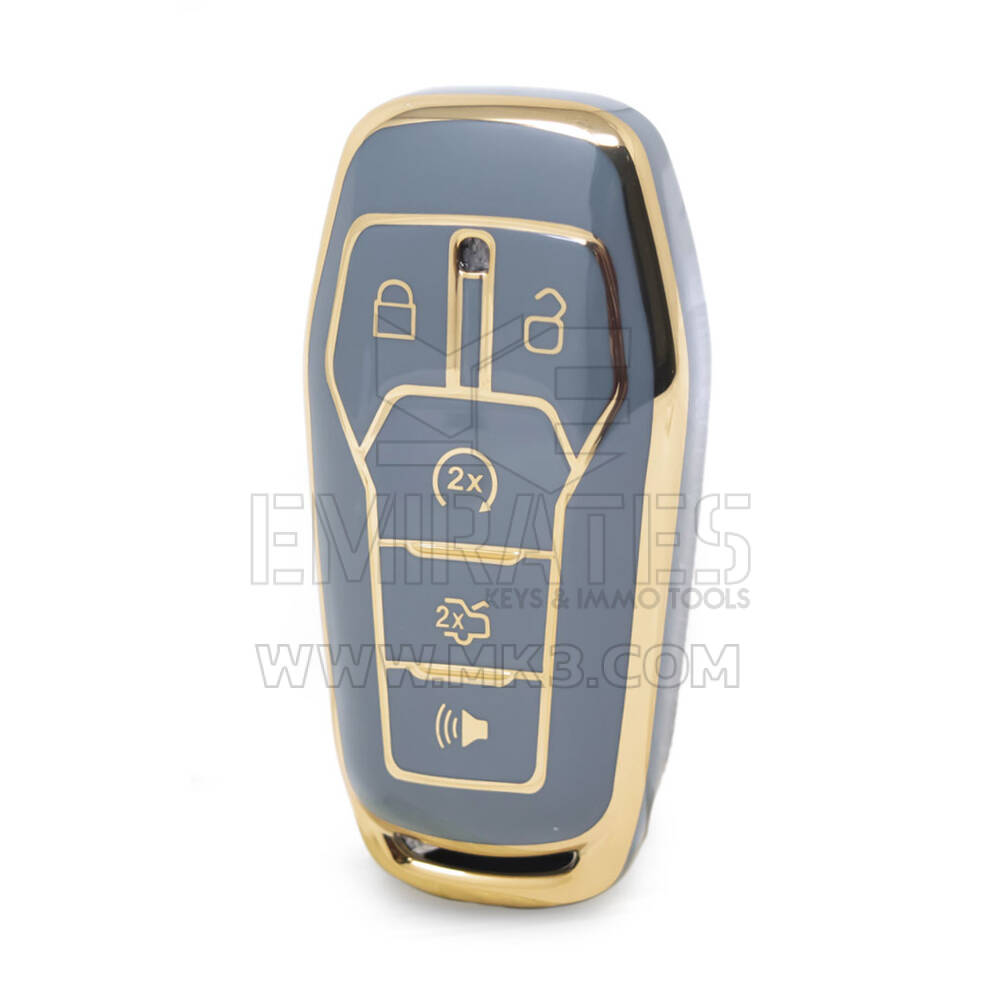 Нано-чехол высокого качества для дистанционного ключа Ford Explorer 4 + 1 кнопки серого цвета Ford-A11J