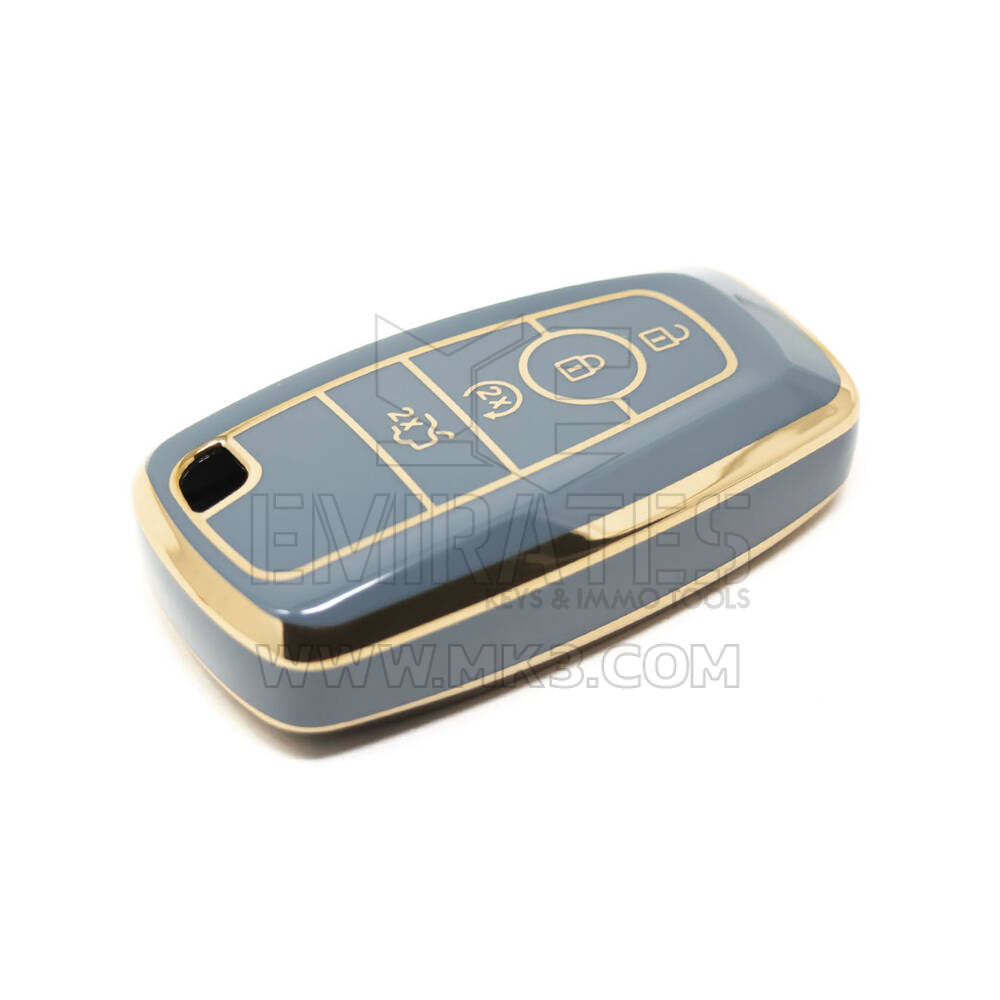 Новый послепродажный чехол Nano высокого качества для дистанционного ключа Ford с 4 кнопками серого цвета Ford-B11J4A | Ключи Эмирейтс
