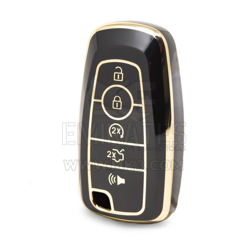 Чехол Nano высокого качества для дистанционного ключа Ford с 5 кнопками черного цвета Ford-B11J5