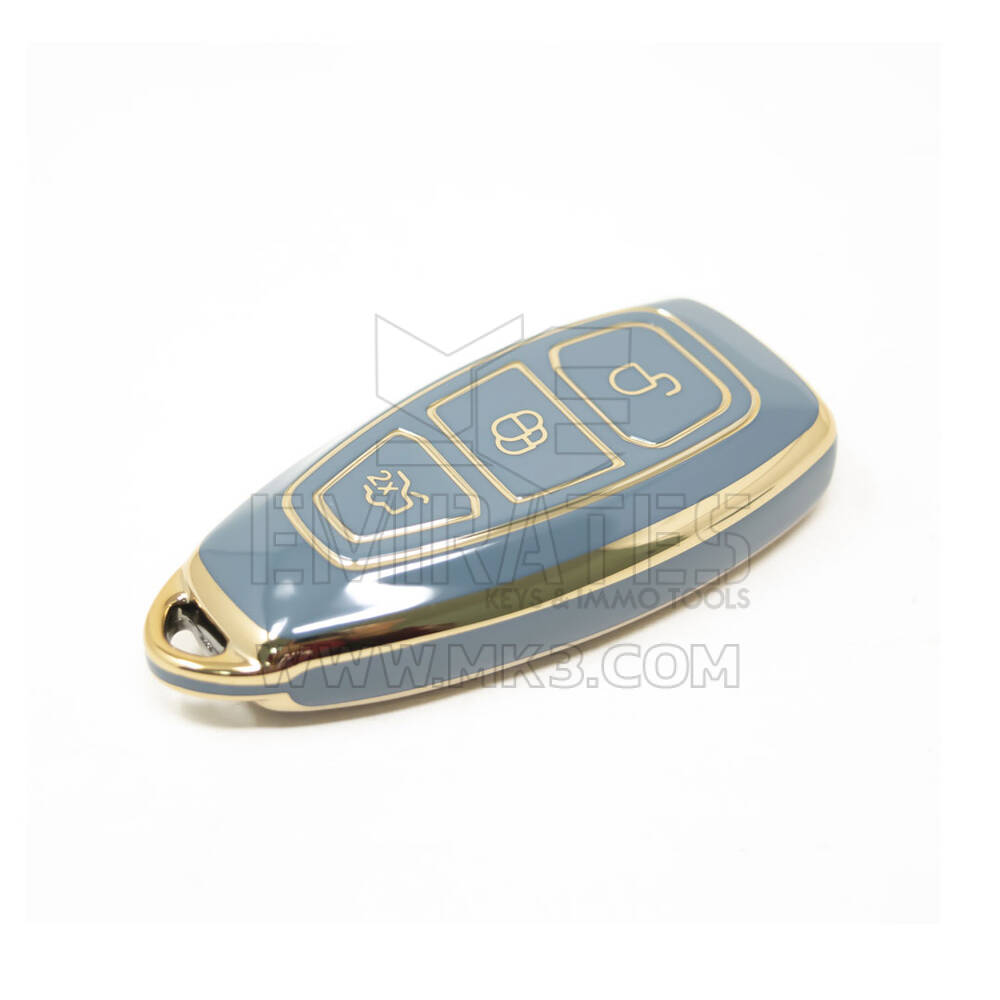 Новый послепродажный чехол Nano высокого качества для дистанционного ключа Ford с 3 кнопками серого цвета Ford-D11J | Ключи Эмирейтс