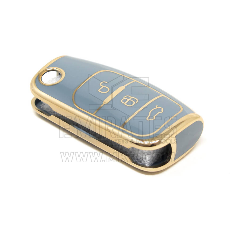 Новый Aftermarket Nano Высококачественный Чехол Для Ford Focus Раскладной Дистанционный Ключ 3 Кнопки Серого Цвета Ford-G11J | Ключи Эмирейтс