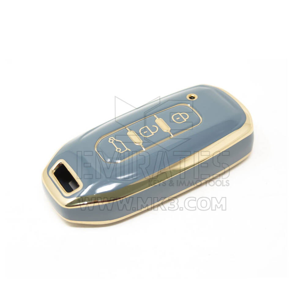 Новый послепродажный нано-чехол высокого качества для дистанционного ключа Ford с 3 кнопками серого цвета Ford-H11J | Ключи Эмирейтс