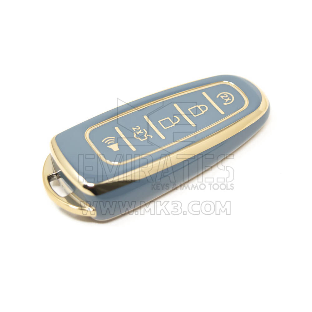 Новый послепродажный чехол Nano высокого качества для дистанционного ключа Ford с 5 кнопками серого цвета Ford-J11J | Ключи Эмирейтс