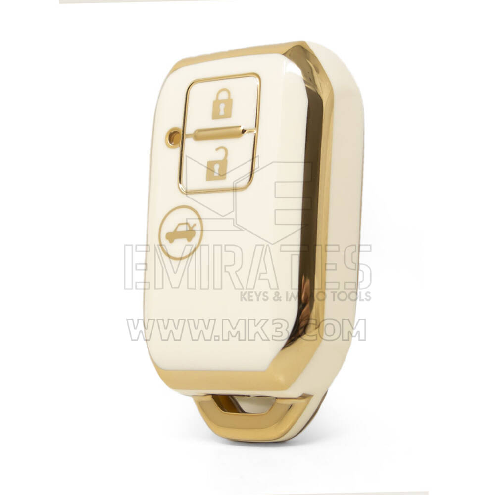 Nano High Quality Cover For Suzuki Remote Key 3 Buttons White Color SZK-C11J3