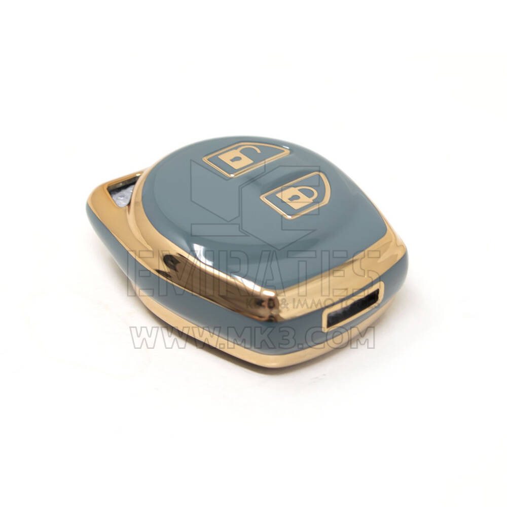 New Aftermarket Nano High Quality Cover For Suzuki Remote Key 2 Buttons Gray Color SZK-D11J | Emirates Keys