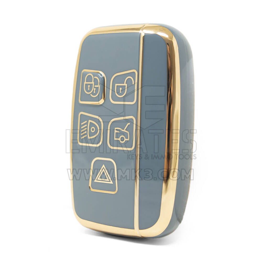Range Rover Uzaktan Anahtar için Nano Yüksek Kaliteli Kapak 5 Düğme Gri Renk LC-A11J