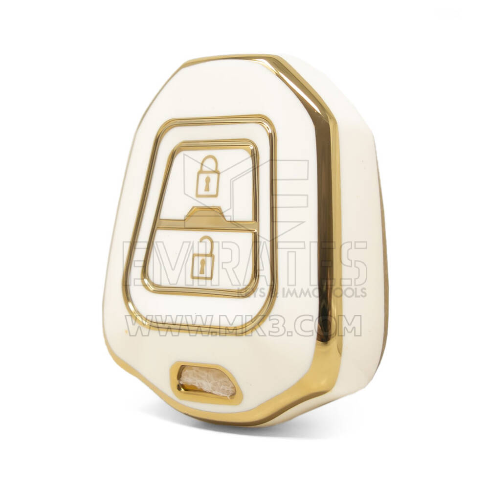 Capa Nano de alta qualidade para chave remota Isuzu 2 botões cor branca ISZ-C11J