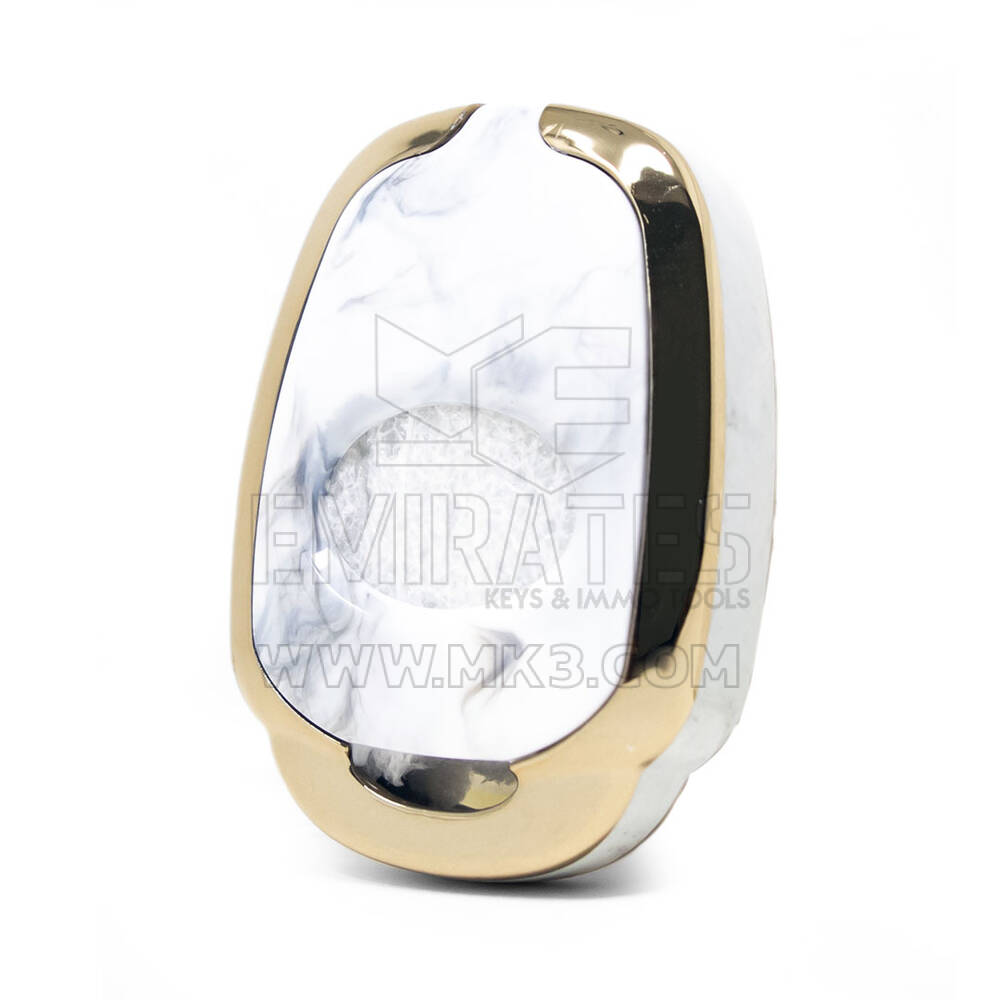 Capa de mármore nano para chave remota Toyota 4B branca TYT-E12J4 | MK3