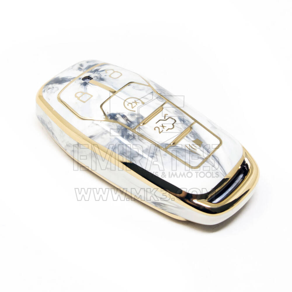Новый Aftermarket Nano Высококачественный Мраморный Чехол Для Дистанционного Ключа Ford 5 Кнопок Белый Цвет Ford-A12J | Ключи Эмирейтс