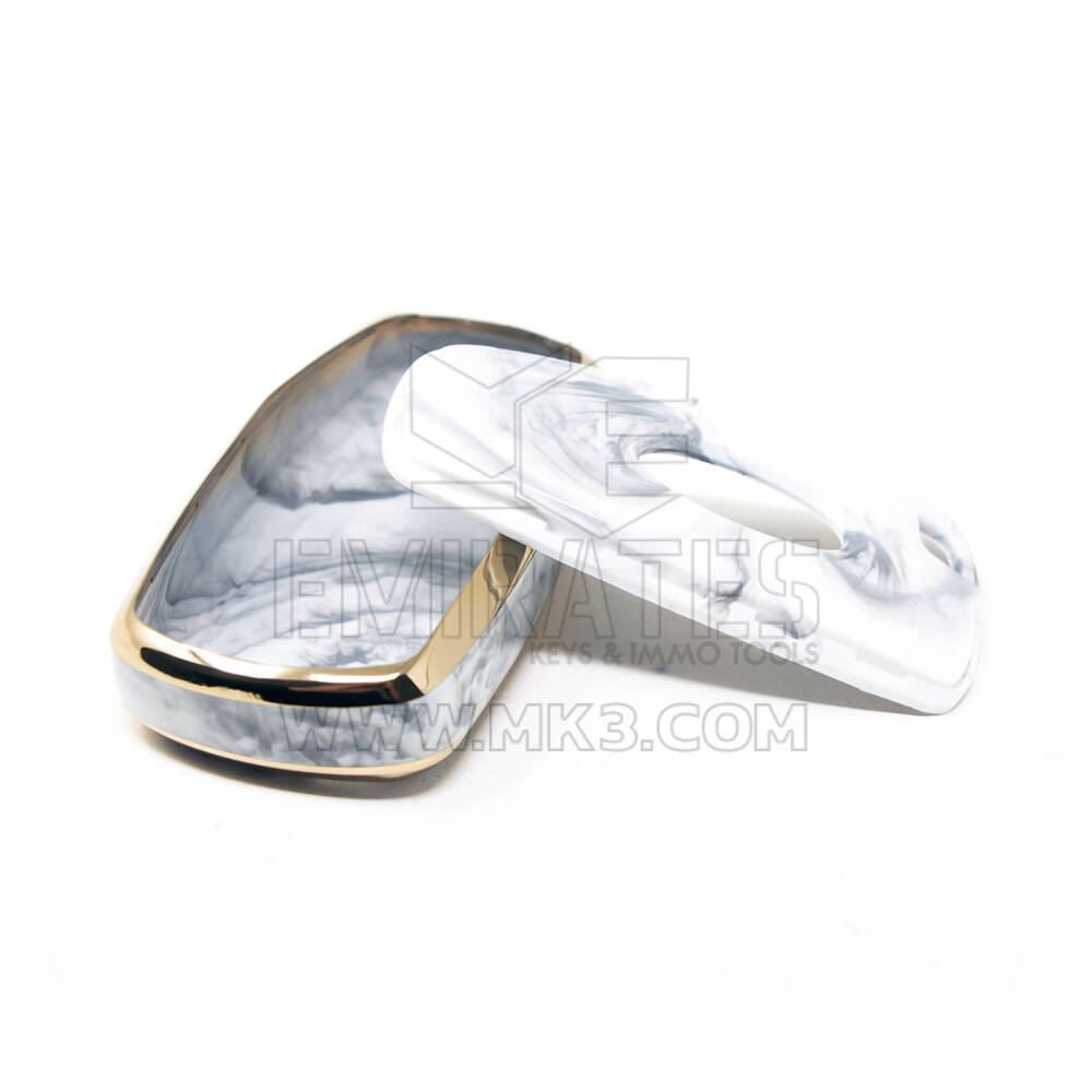 New Aftermarket Nano High Quality Marble Cover For Ford Remote Key 3 Buttons White Color Ford-B12J3 | Emirates Keys