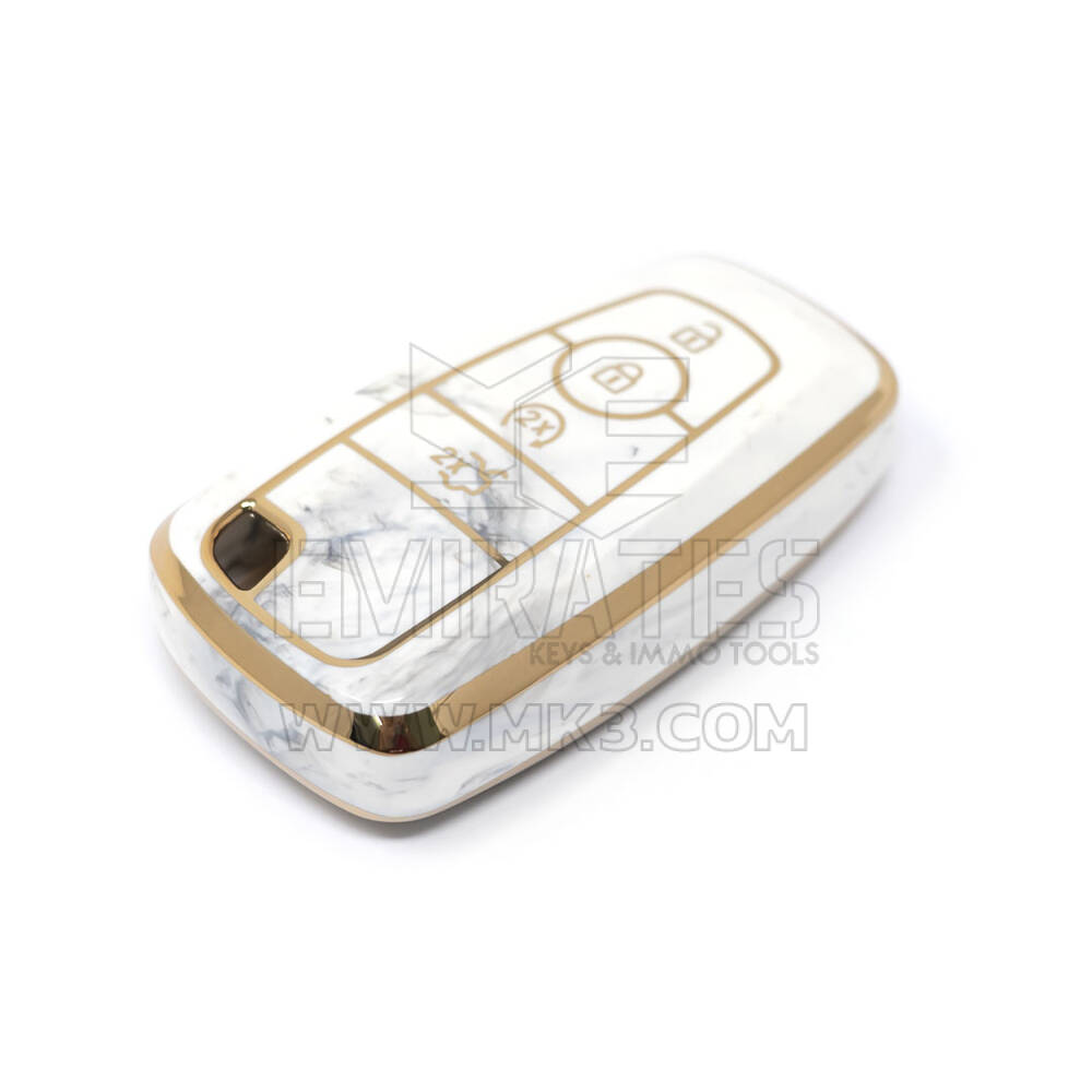 Новый Aftermarket Nano Высококачественный Мраморный Чехол Для Дистанционного Ключа Ford 4 Кнопки Белый Цвет Ford-B12J4 | Ключи Эмирейтс