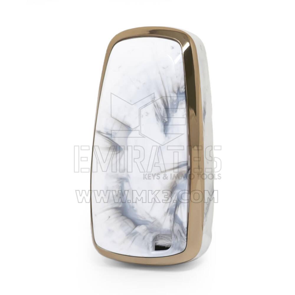 Нано-мраморный чехол для дистанционного ключа Ford 4B, белый Ford-B12J4 | МК3